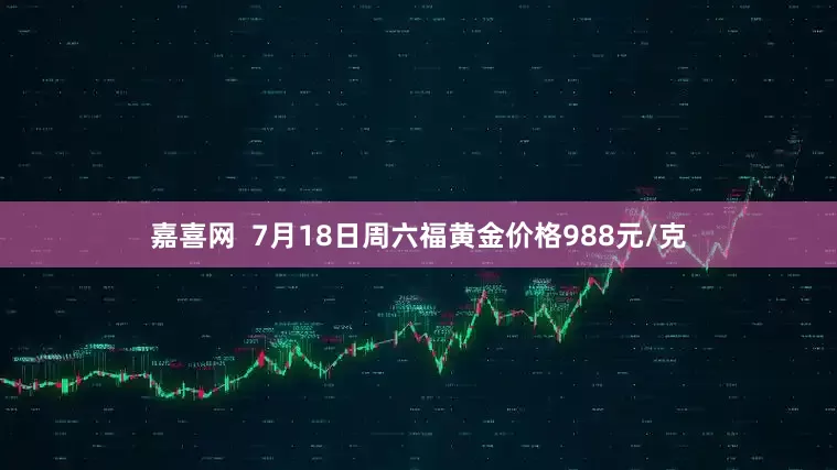 嘉喜网  7月18日周六福黄金价格988元/克